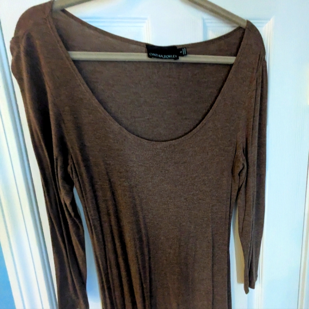 Cynthia Rowley Cocoa Brown Maxi Dress